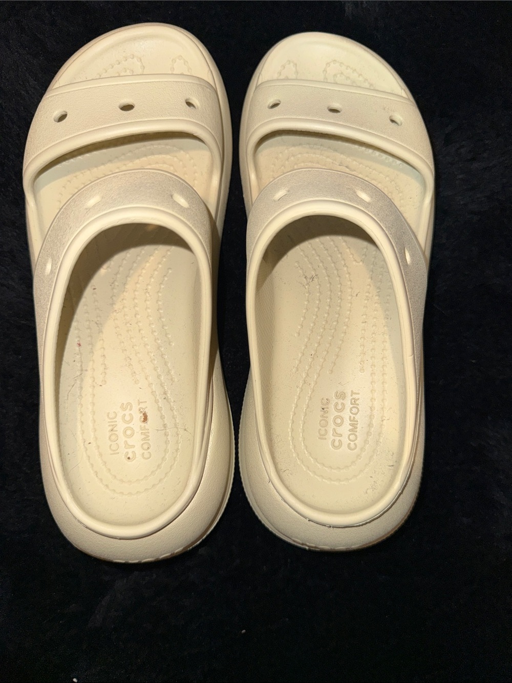 Crocs Classic Crush Sandals – Bone (W7/M5) - Picture 8 of 12